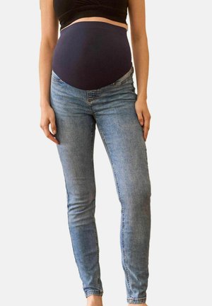 PETITE FIT - TALL  OVERBUMP MATERNITY  - Jeans Skinny Fit - blue