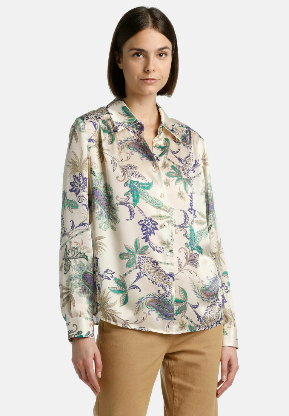 Luisa Spagnoli BOCCALE Chemisier var burro viola/beige