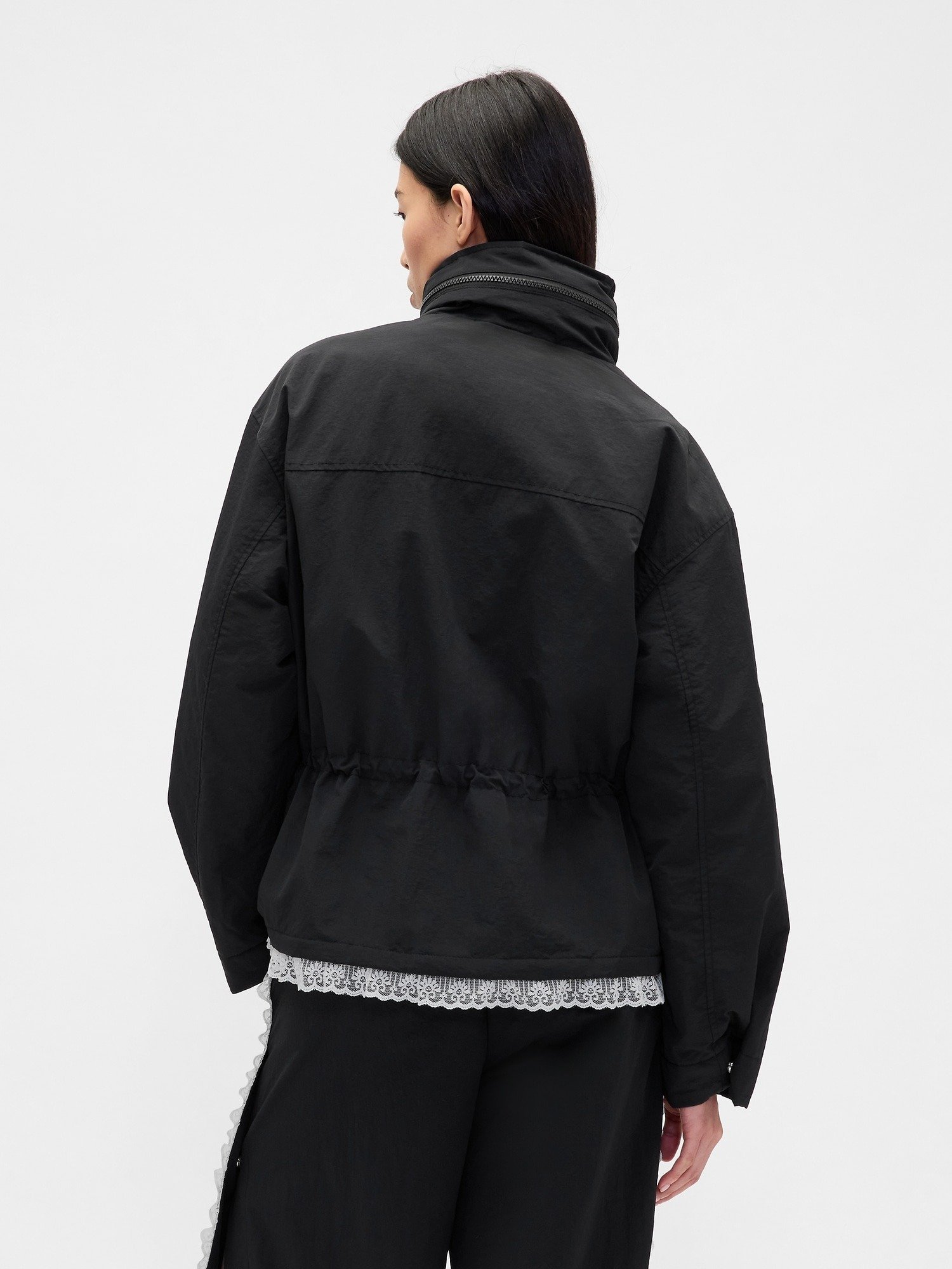 GAP GAP SANDY LIANG LACE-TRIM CINCHED JACKET - Light jacket