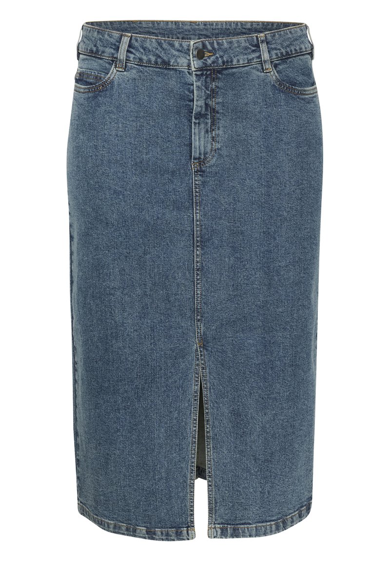 Kaffe Curve Jeansrok blauw denim/bluedenim Kaffe Curve Jeansrok blauw denim/bluedenim