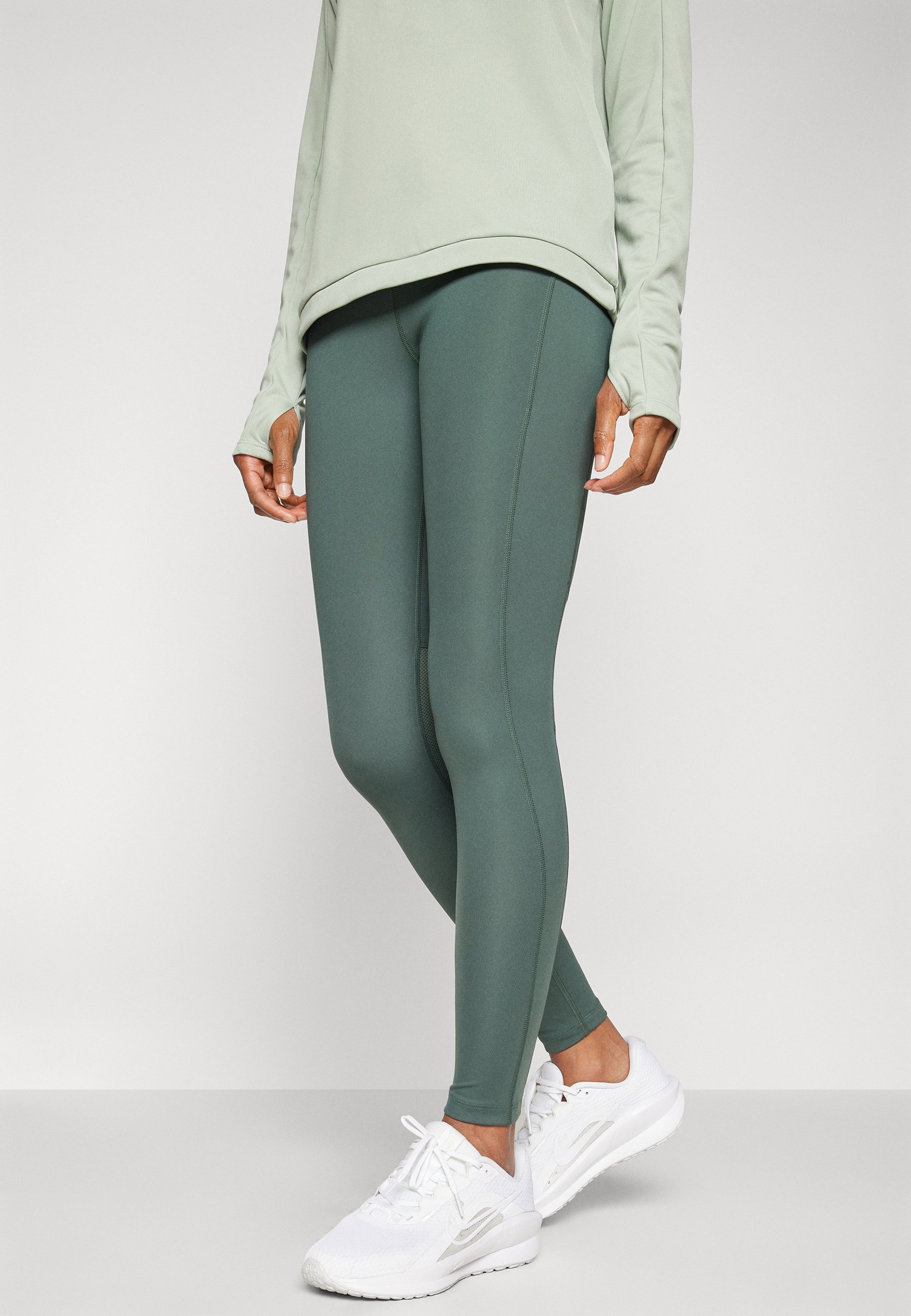 lime green nike tights