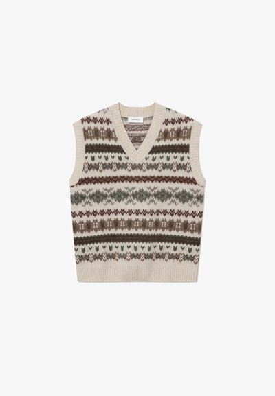 HORDUR FAIR ISLE - Pullover - sand