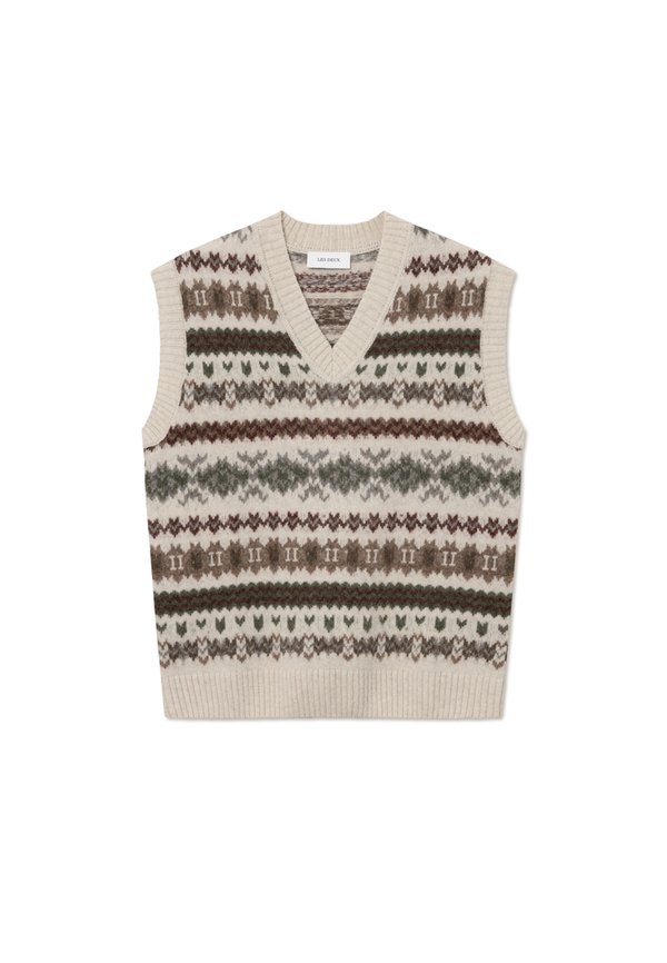 HORDUR FAIR ISLE - Jumper - sand2