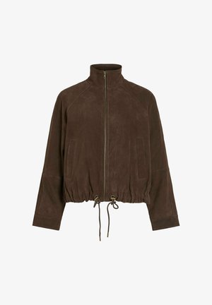 Rouge Edit, Veste en cuir - seal brown