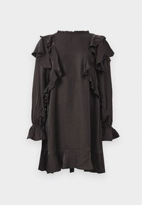 VMLIZZI SHORT FLOUNCE DRESS - Vestido de dia - chocolate torte