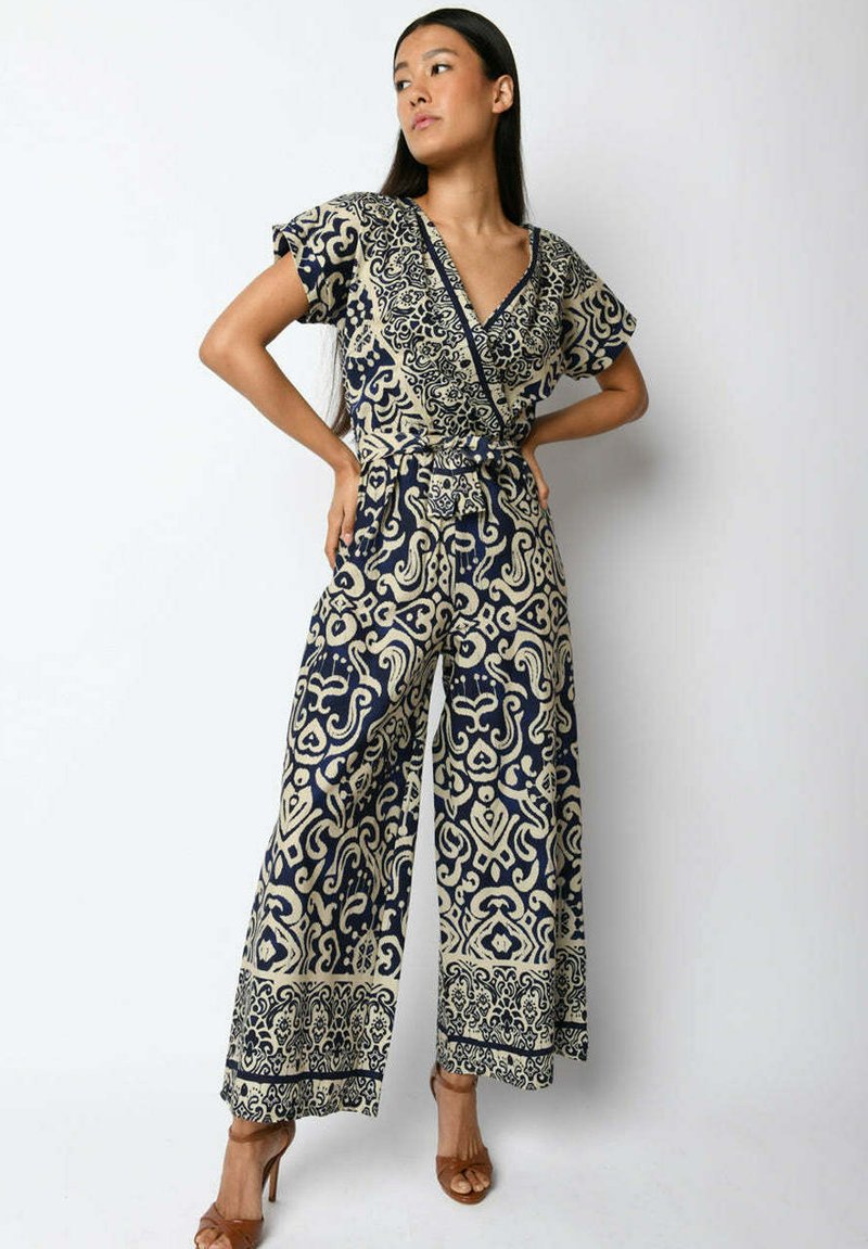 Nuna Lie ETHNIC PRINT Jumpsuit fantasia blu/blue Zalando.de