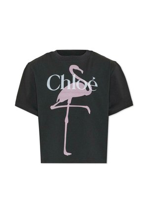 CHLOÉ, T-SHIRT - T-shirt con stampa - black