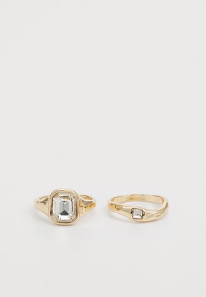 2 PACK - Ring - shiny gold-coloured