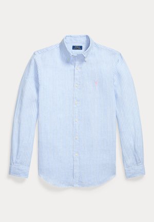Polo Ralph Lauren CUSTOM FIT STRIPED LINEN SHIRT - Ing - blue/white
