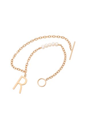 Colier - rose gold white