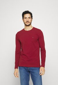 Tommy Hilfiger STRETCH SLIM FIT - Camisola de manga comprida - rouge