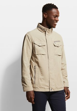 BLOUSON MIT EINROLLBARER KAPUZE - Übergangsjacke - beige