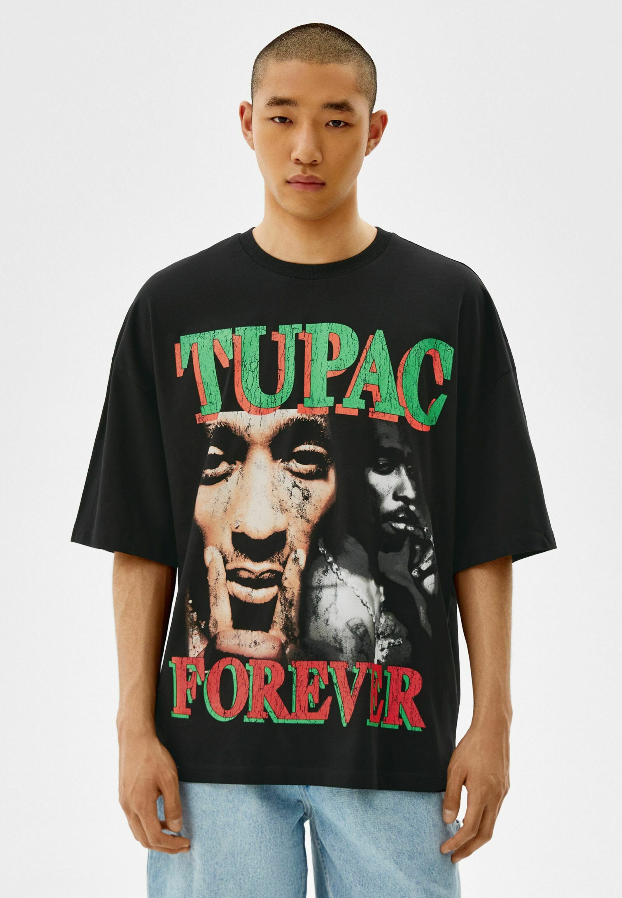 Bershka EXTRALOOSE TUPAC - Basic T 