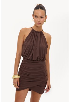 LOAVIES, PARADISE CALLING - Robe fourreau - brown