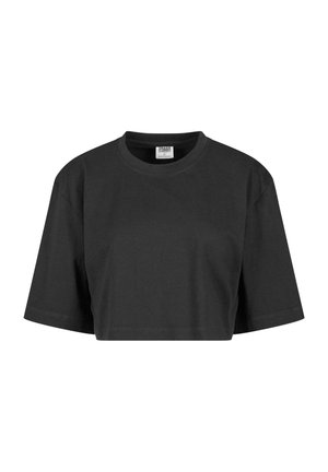 Urban Classics HEAVY OVERSIZED CROPPED - T-Shirt basic - black