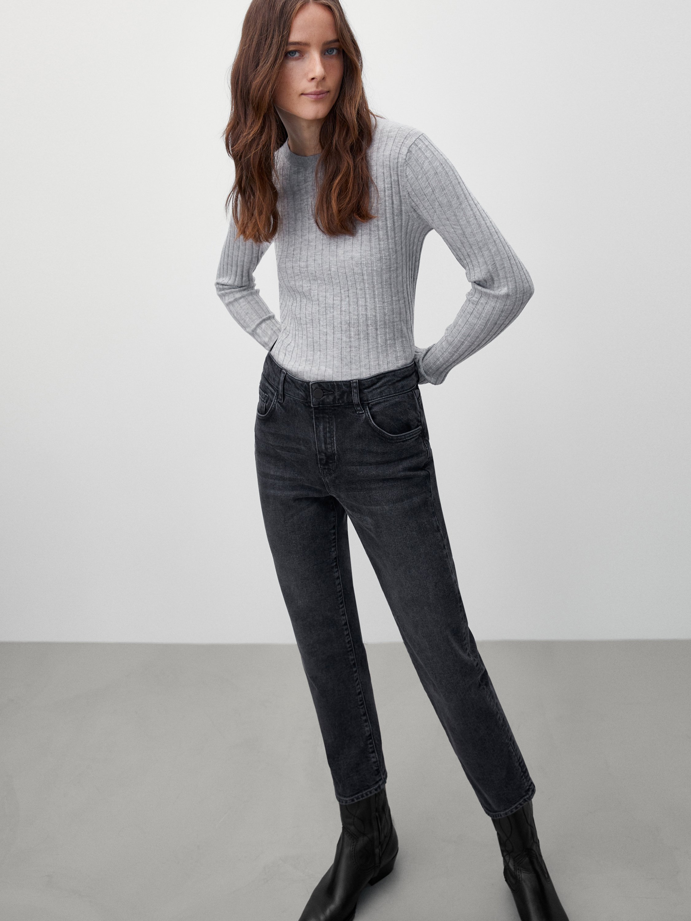 Massimo Dutti Slim fit jeans - black - Zalando.de