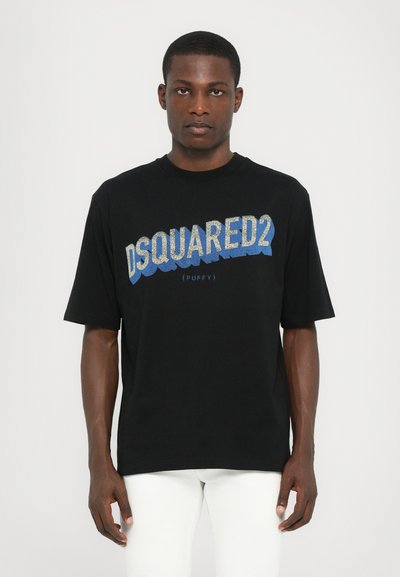 Dsquared2 Nyomott mintás póló - black