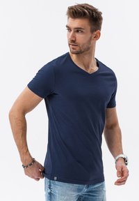 Ombre SET OF THREE  Z29 - T-shirt basic - dark blue/white/yellow