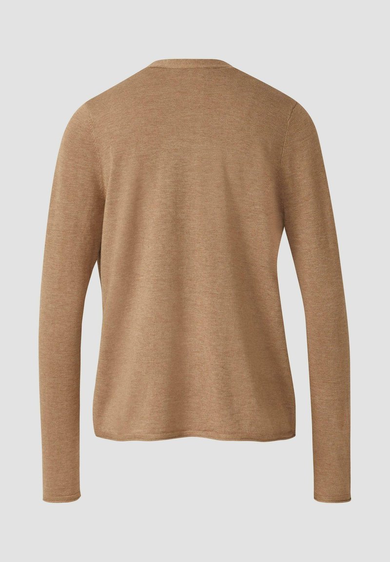 Strickjacke hellbraun/braun Zalando