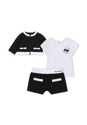 DREITEILER-SET - Felpa con zip - black