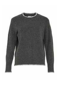 VILA Džemperis - dark grey melange