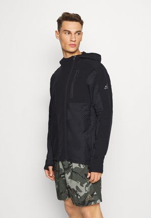TRAINING HOODED TRACKSUIT JACKET - Zip-up hoodie - black