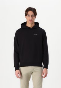 Calvin Klein ENLARGED BACK LOGO HOODIE - Majica s kapuljačom - black