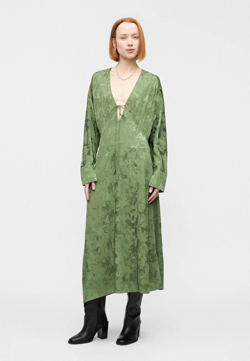 zadig and voltaire green dress Zadig & Voltaire | Recol Jac Silk Dress | L
