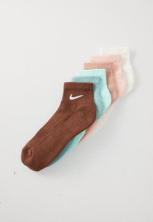 EVERYDAY PLUS CUSH ANKLE UNISEX 6 PACK - Chaussettes de sport - mintfoam/cannon/washedcoral/rosegold