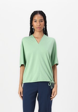 TOM TAILOR V NECK - T-paita - true green
