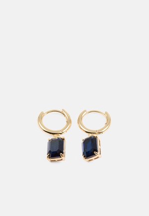 HUGGIE DROP - Náušnice - gold-coloured/dark indigo