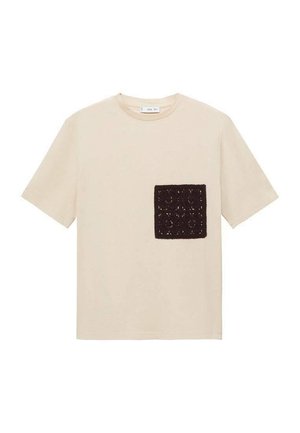 Mango DAISY - T-shirt imprimé - beige