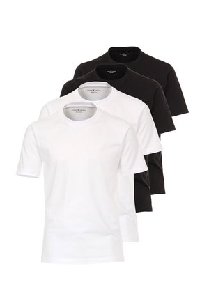 CASAMODA 4ER - T-Shirt basic - schwarz   weiß