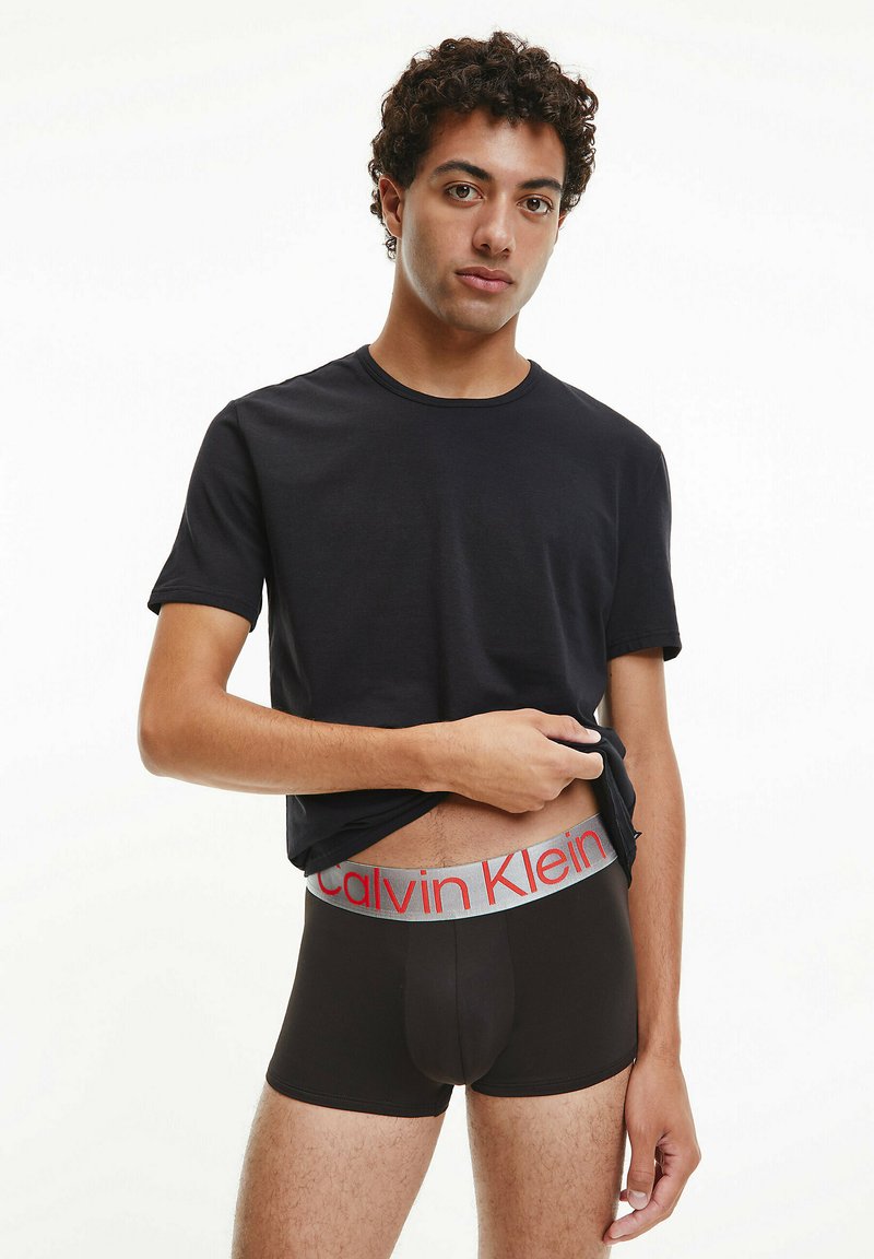 Calvin Klein Underwear LOW RISE TRUNK 3 PACK CKR STEEL MICRO - Uske bokserice - black