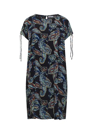 Cecil, KNEE-LENGTH DRESS WITH CAPSLEEVES, niebieski