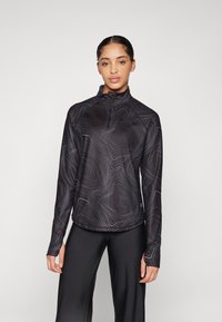 ONLY Play ONPSTEN LIFE WARM TOP  - Top dugih rukava - black/blue graphite