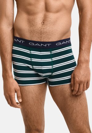 STRIPE TRUNK 3-PACK - Boxer aderenti - deep forest