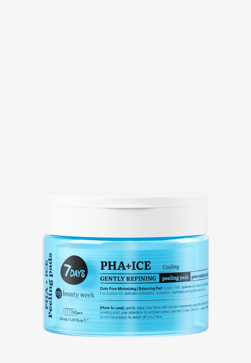 7days - MY BEAUTY WEEK GENTLY REFINING COOLING PEELING PADS FOR FACE PHA - Masque visage, Agrandir