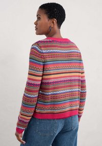 Seasalt Cornwall Cardigan - multi seed pod oregano multi