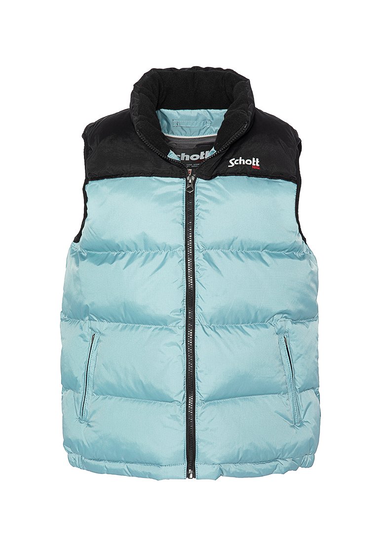 Schott Veste sans manches bleu clair