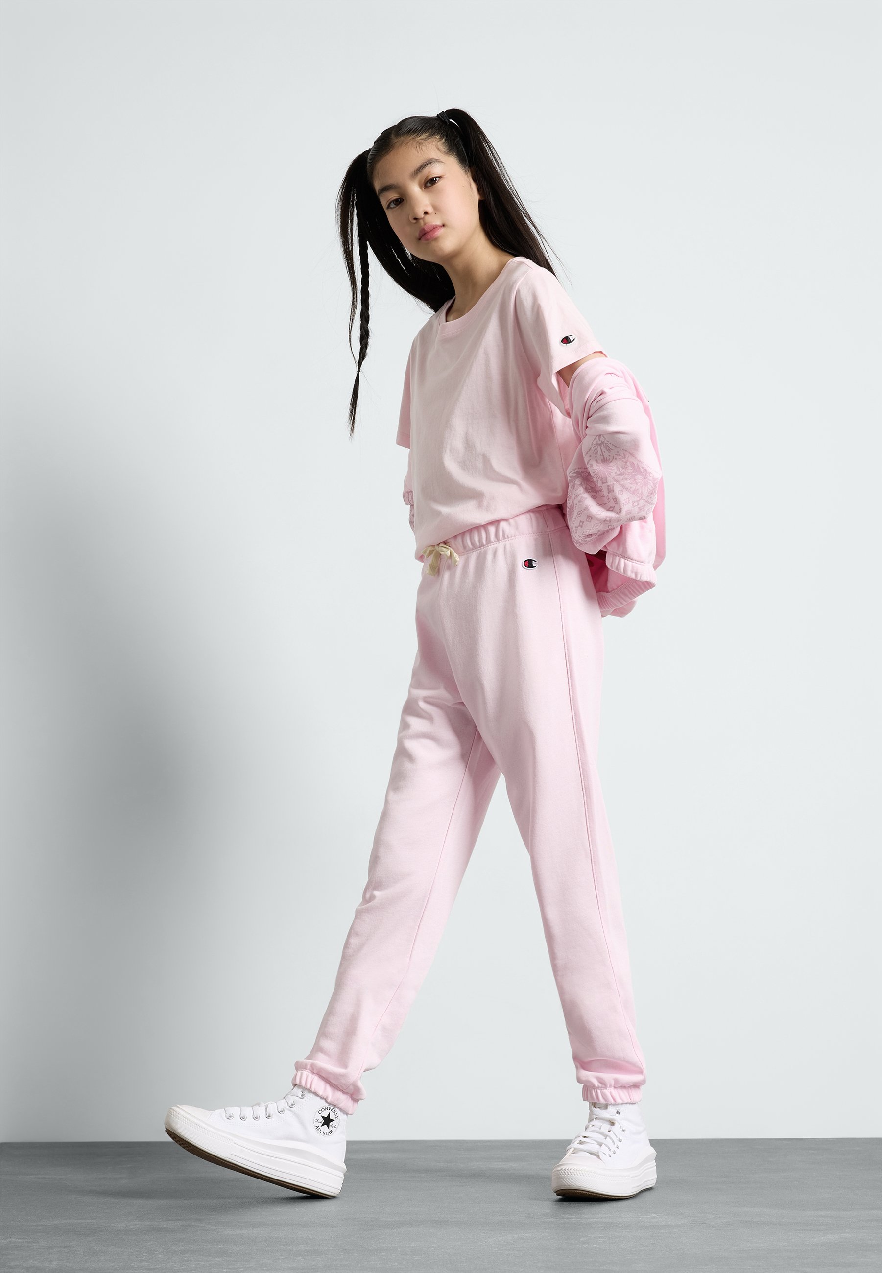 Pink Champion Heritage Jogger Set Champion Sweatshirt And