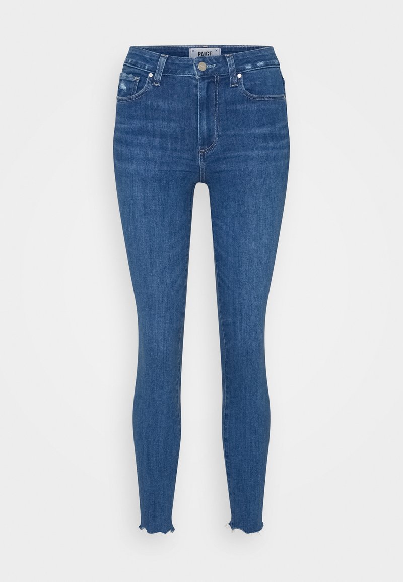 Damen Bekleidung | Paige HOXTON ANKLE Jeans Skinny Fit juneau distressed/blue denim - NB00948 Damen Bekleidung | Paige HOXTON ANKLE Jeans Skinny Fit juneau distressed/blue denim - NB00948
