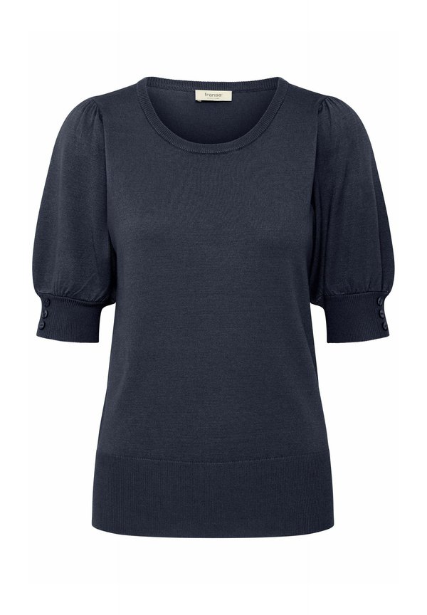 FRZUBASIC - Basic T-shirt - dark peacoat4