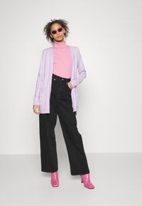 VILA VIRIL OPEN NOOS - Adīta jaka - pastel lilac melange
