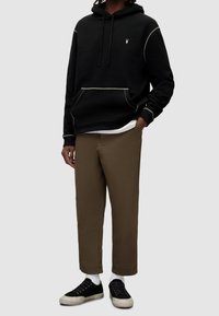 AllSaints Jersey con capucha - black