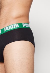 Puma BASIC BRIEF 2 PACK - Slip - black/green