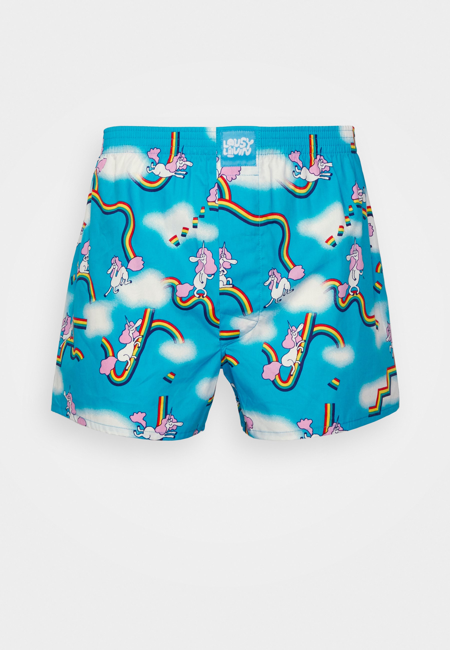 Lousy Livin Boxershorts 'Lunchbox' – Blaues Sushi-Design, 100% Bio-Baumwolle, ÖkoTex Zertifiziert