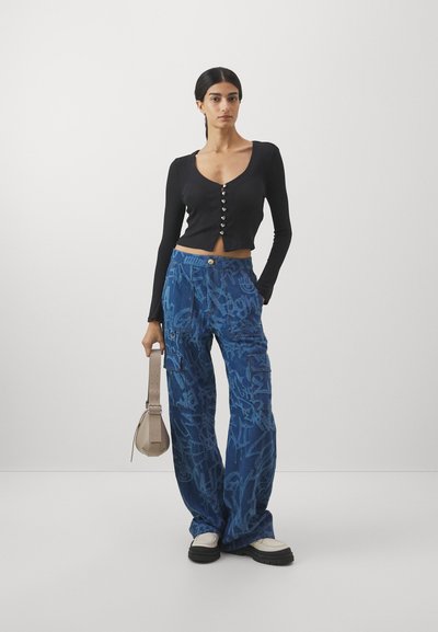 CHIARA FERRAGNI PANTALONI - Τζιν χαλαρής εφαρμογής - dark blue