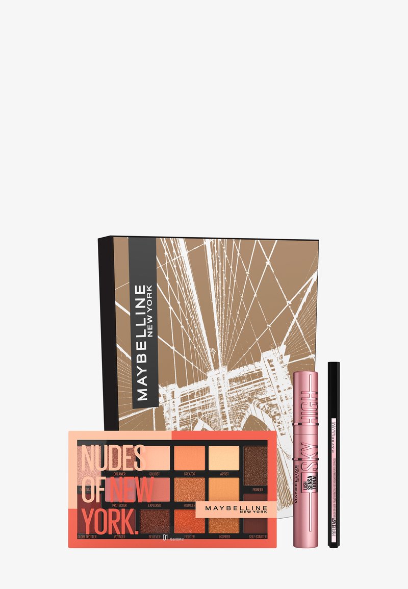 Maybelline New York - EYE MAKE-UP SET INCLUDING SKY HIGH - Make-upset - very black/knockout black/nudes of new york, Vergroten