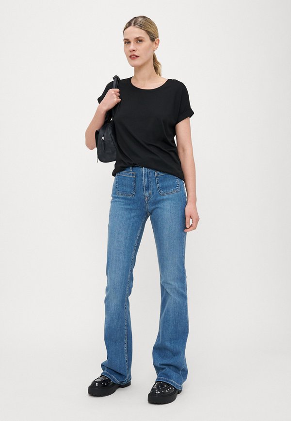 70S HERON - Flared Jeans - medium indigo4